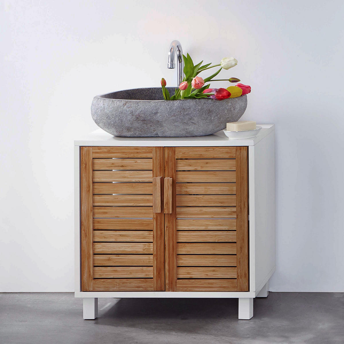 WASCHBECKENUNTERSCHRANK White Sands - Braun, Holzwerkstoff (60/62/38cm) - Butlers