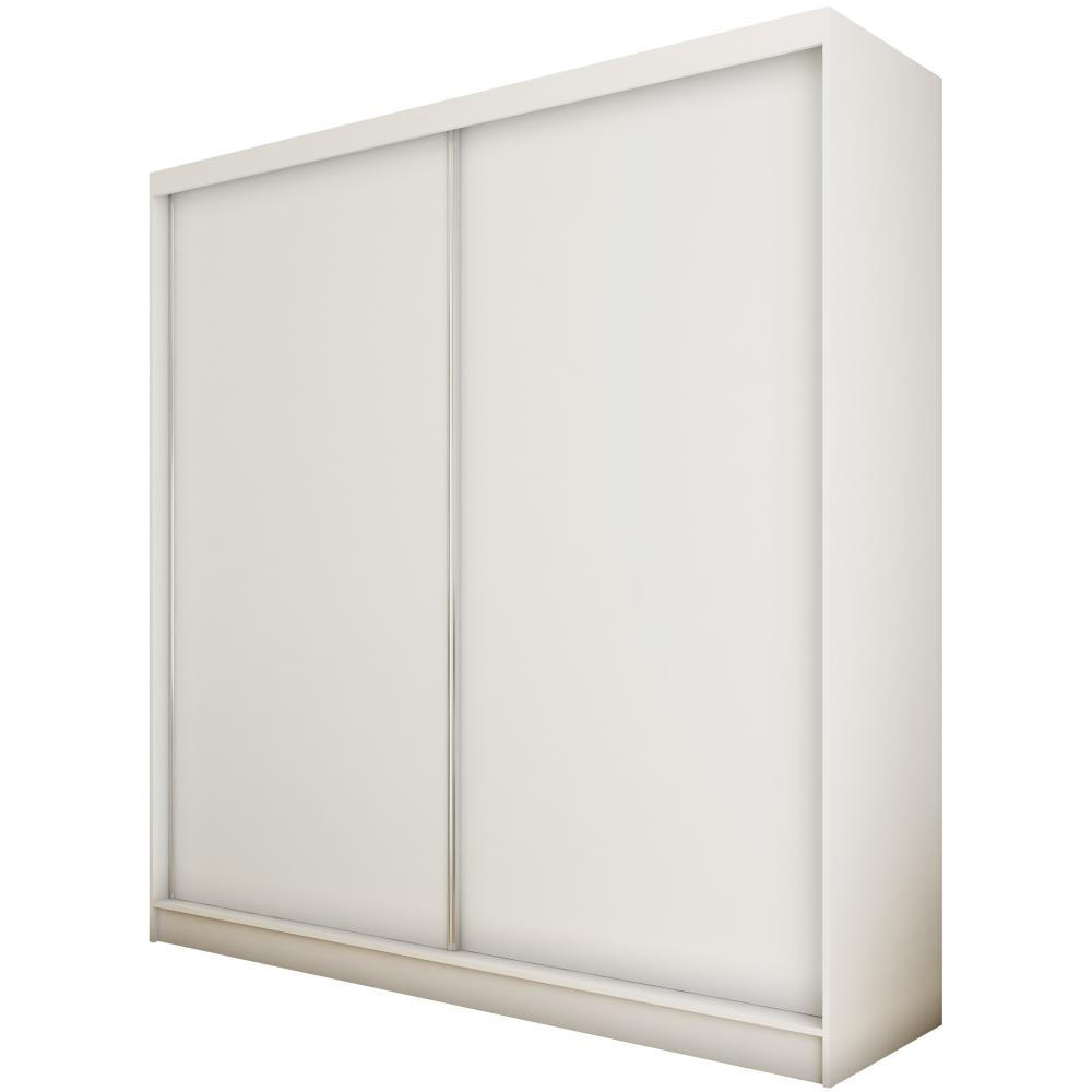 SCHWEBETÜRENSCHRANK Mario II 200/216/61 weiß mit Schubladen - Weiß, Holzwerkstoff (200/216/61cm) - Beautysofa