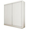 SCHWEBETÜRENSCHRANK Mario II 200/216/61 weiß mit Schubladen - Weiß, Holzwerkstoff (200/216/61cm) - Beautysofa