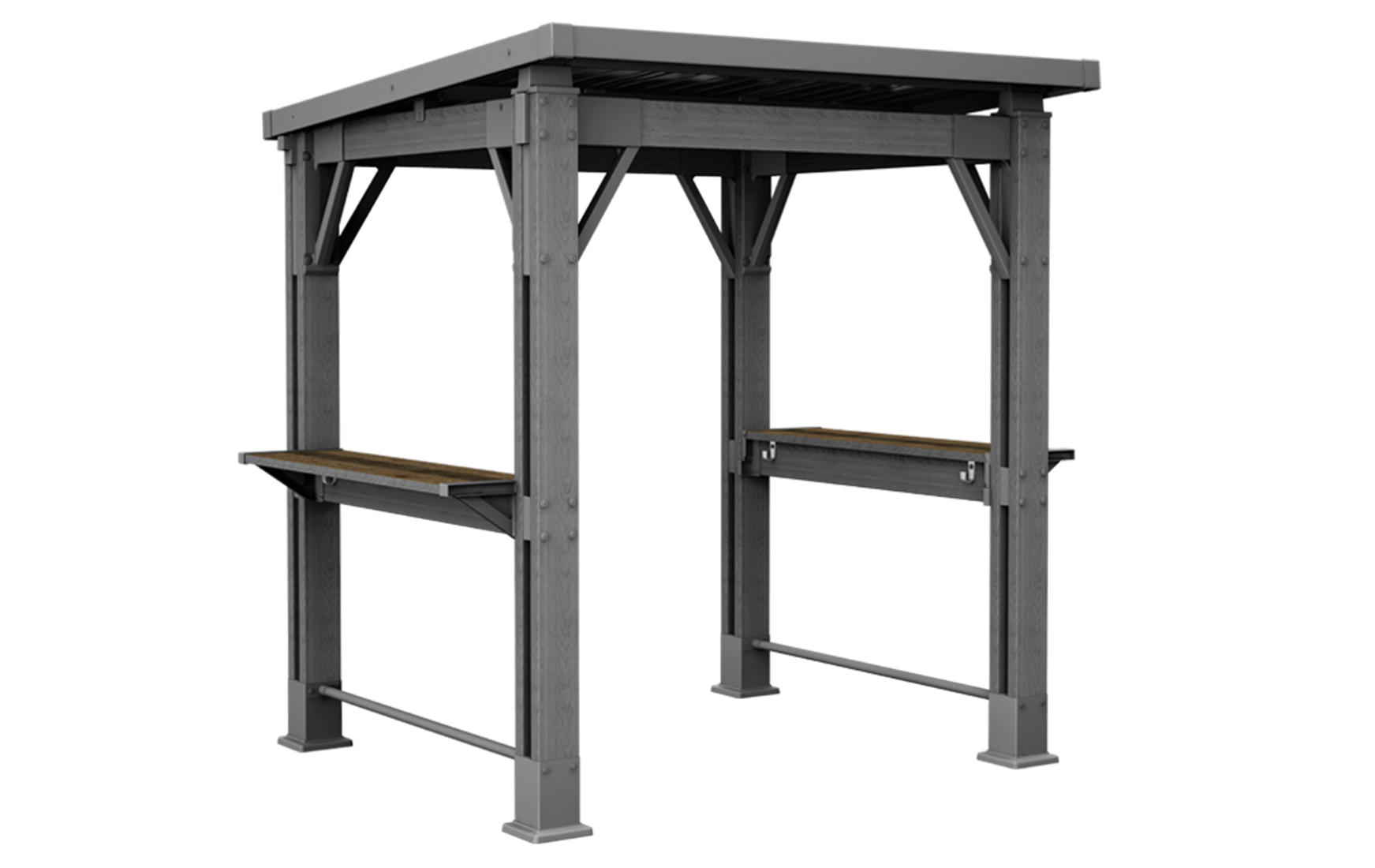 GRILL-PAVILLON - Grau, Kunststoff (200/238/247cm) - Keter