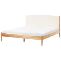 BETT mit Lattenrost 180/200 cm Hellbraun Clairac - Hellbraun, Holz (180/200cm) - Beliani