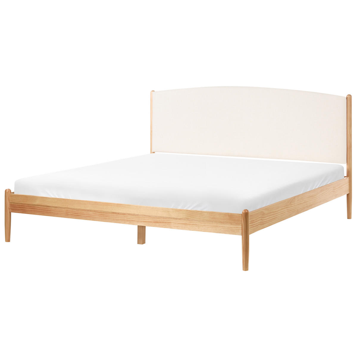 BETT mit Lattenrost 180/200 cm Hellbraun Clairac - Hellbraun, Holz (180/200cm) - Beliani
