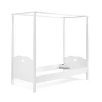 HIMMELBETT Kamila 211x187x96 aus MDF in Weiß - Beige, Holzwerkstoff (90/200cm) - 58aufmkessel