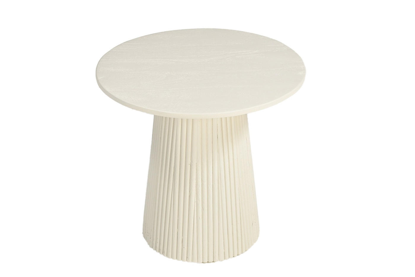 COUCHTISCH rund aus Mangoholz 50cm, beige - Beige, Holz (50/50/40cm) - Livingfurn