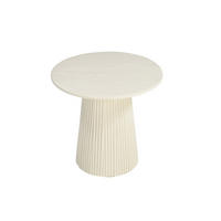 COUCHTISCH rund aus Mangoholz 50cm, beige - Beige, Holz (50/50/40cm) - Livingfurn