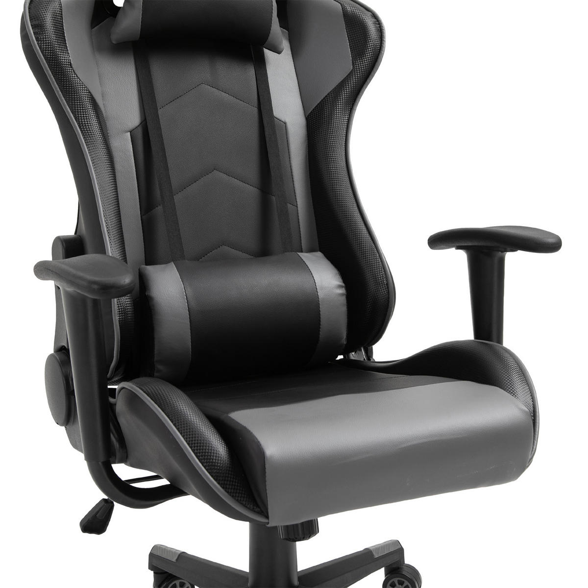 GAMINGSTUHL DE-05095 160° neigbar mit Kunstleder Schwarz - Schwarz, Metall (74/136/67.5cm) - ComfortXL