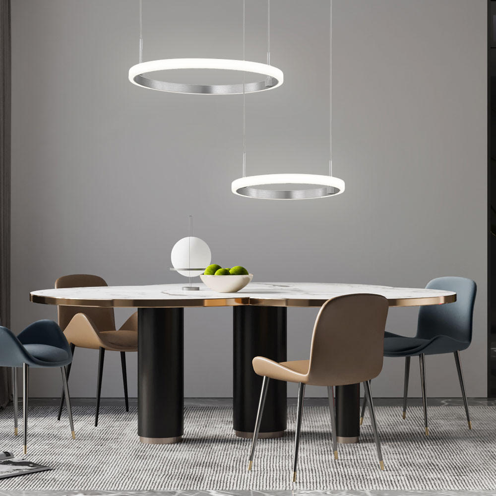 LED HÄNGELEUCHTE Metall Silber gebürstet - Silberfarben, Metall (40/63/150cm) - Wofi
