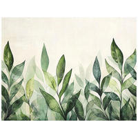 FOTOTAPETE Blätter Nature Wohnzimmer Vliestapete 150x105 - Grün, Papier (150/105cm) - Wallarena