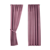 SCHLAUFENGARDINE 2ER SET »Jena« HxB 225x140 cm Altrosa - Rosa, Textil (140/225cm) - Gardinenbox
