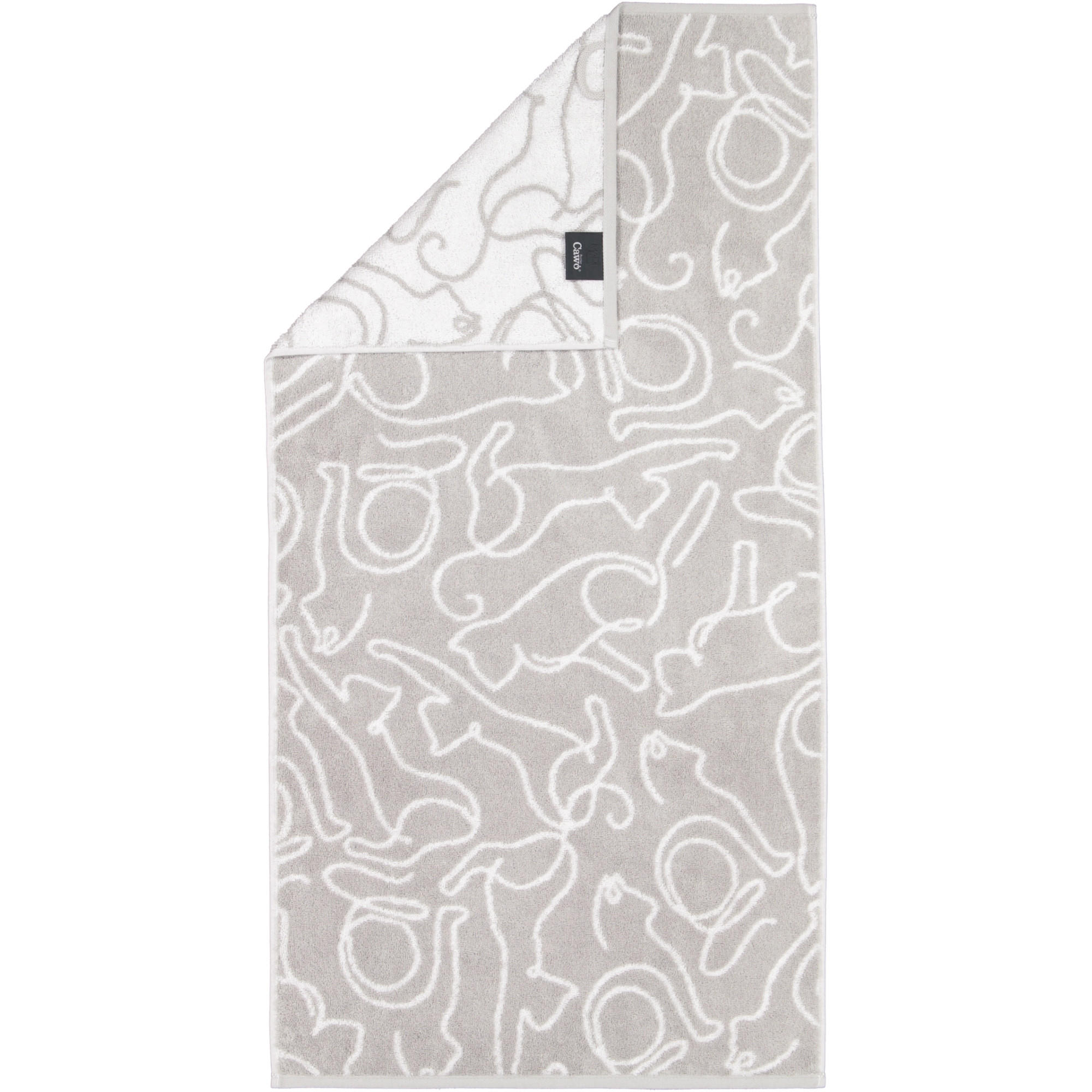 Cawoe Handtuch Grau 50x100 cm