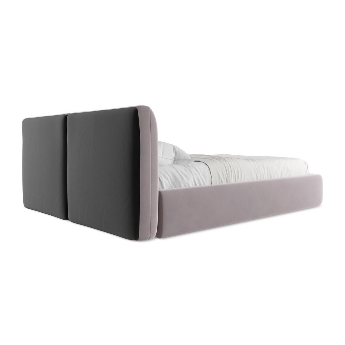 POLSTERBETT mit Bettkasten und Lattenrost 180x228 Violett - Lila/Flieder, Kunststoff/Textil (160/200cm) - LaMiaSofa