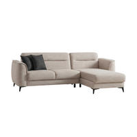 ECKSCHLAFSOFA Acapulco Short Relax - Langer Schenkel Links - Greige, Holzwerkstoff/Kunststoff (250/180cm)