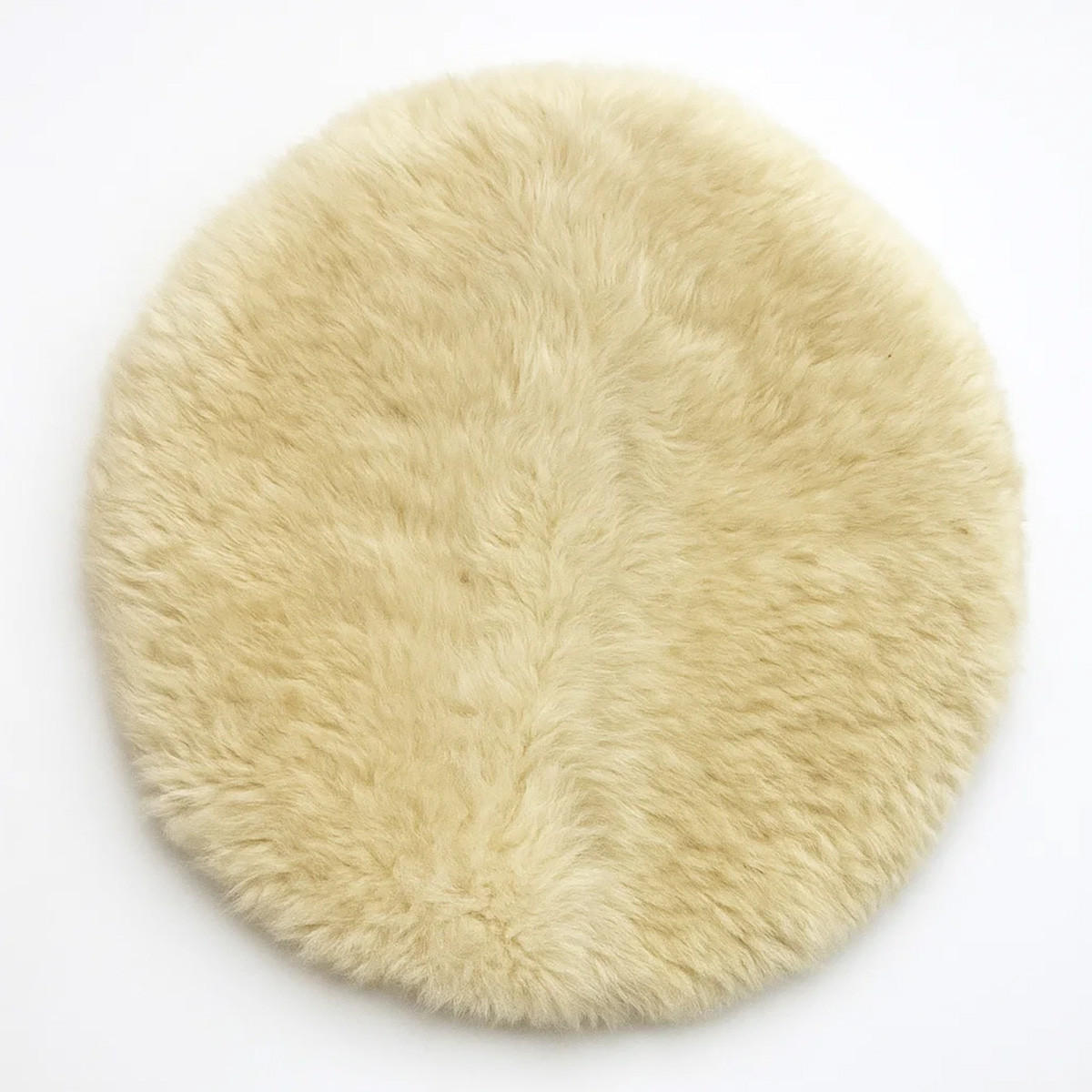 SITZAUFLAGE Schaffell Kurzhaar Creme rund/eckig 40 cm - Creme, Fell (40/40cm) - Provellus