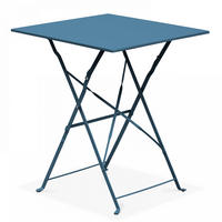 GARTENTISCH , klappbar, Pazifikblau - Dunkelblau, Metall (60/60/71cm) - Oviala