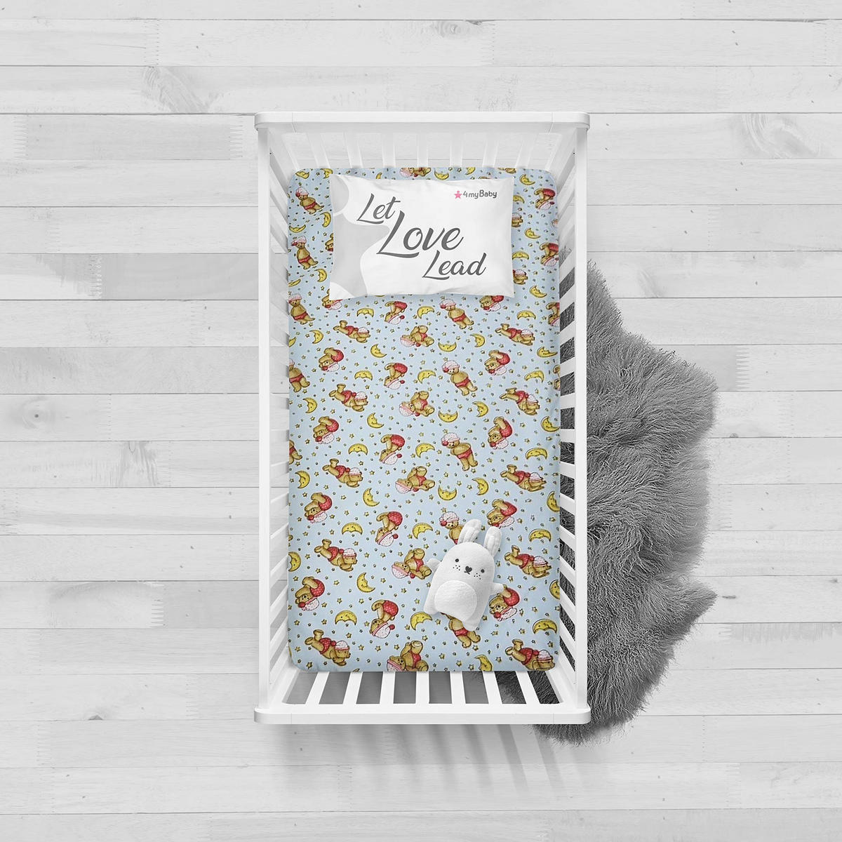 KINDERBETTMATRATZE 70/140 cm, in Hellblau - Blau, Naturmaterialien - Best for Kids