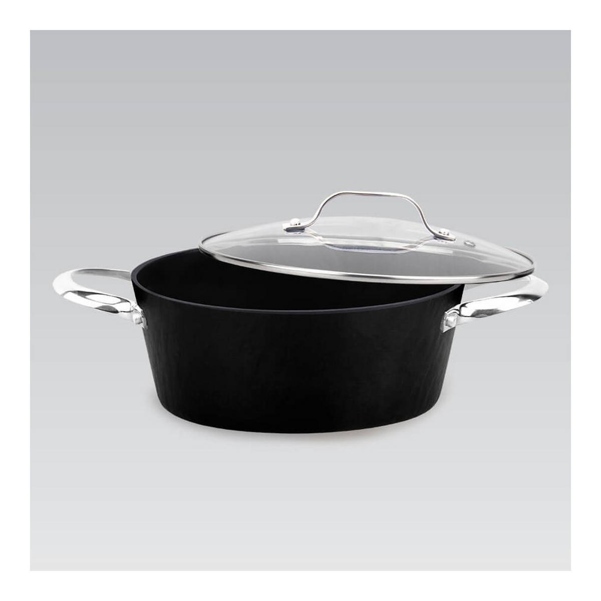 TOPF Schwarz 30/20/9 cm MR4420 - Schwarz, Metall (20cm) - Maestro 