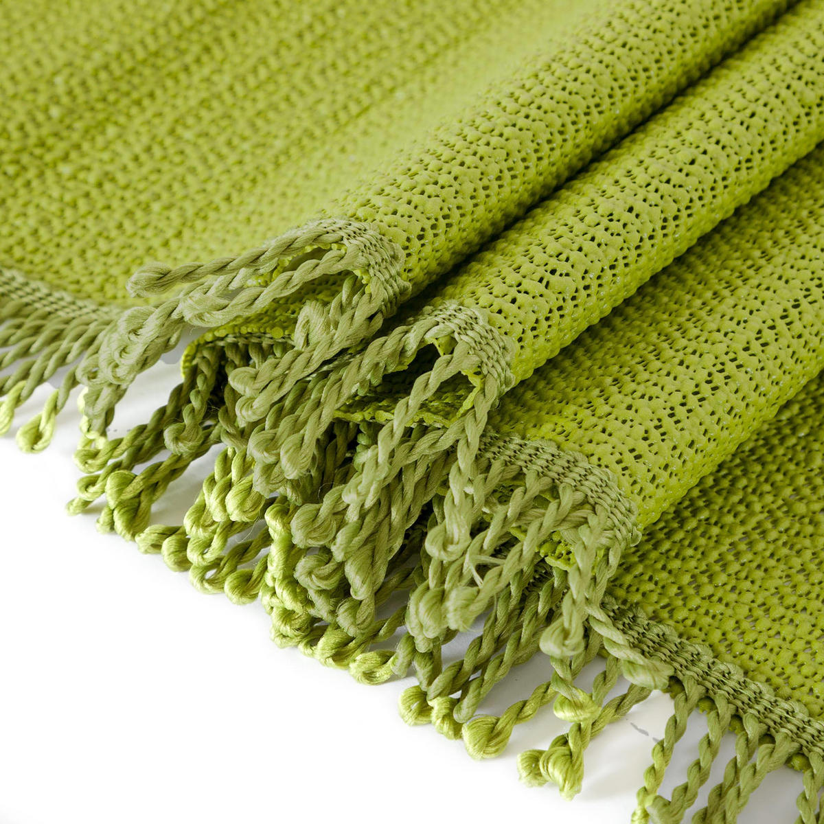 TISCHDECKE Gartentischdecke Grün 130x160 cm Weichschaum - Grün, Textil (130/160cm) - TiborTex