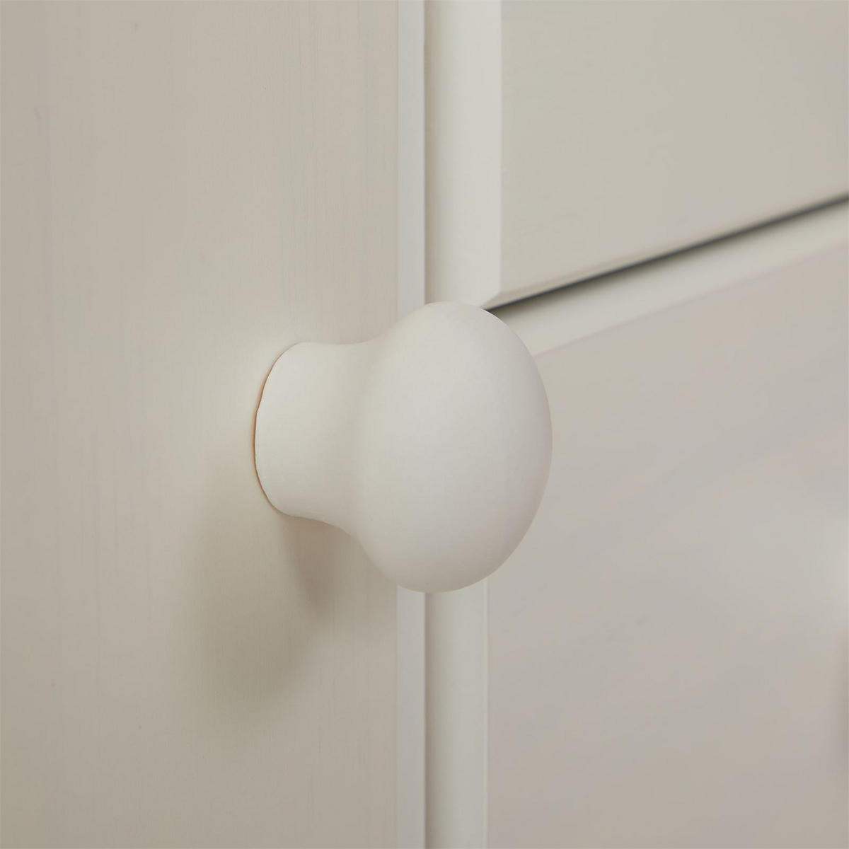 KOMMODE RONDO weiß/braun - Weiß/Braun, Holz (79/74/35cm) - IDIMEX