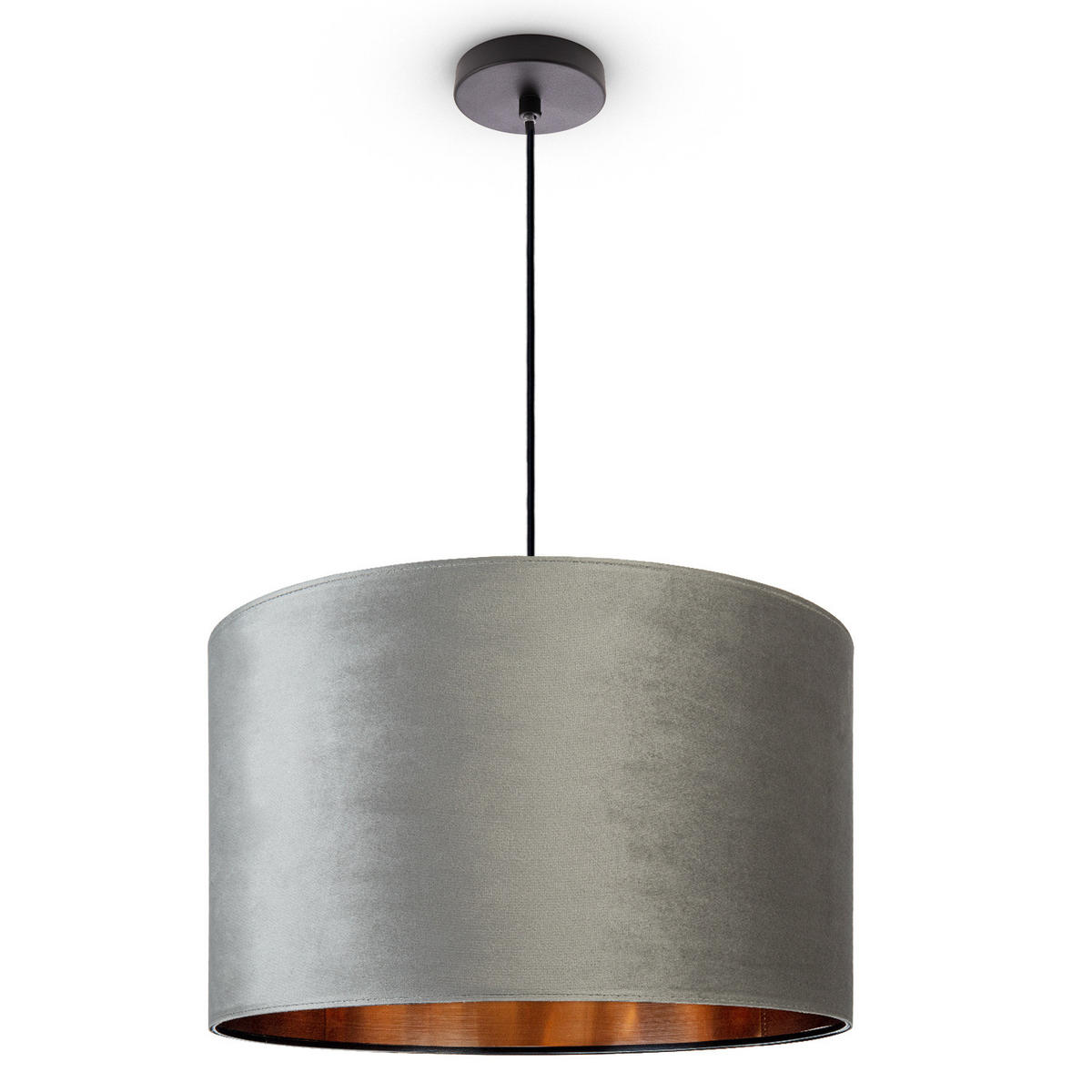 PENDELLEUCHTE Hugo Pd1 - Schwarz, Metall (45.5/45.5/28cm) - Paco Home