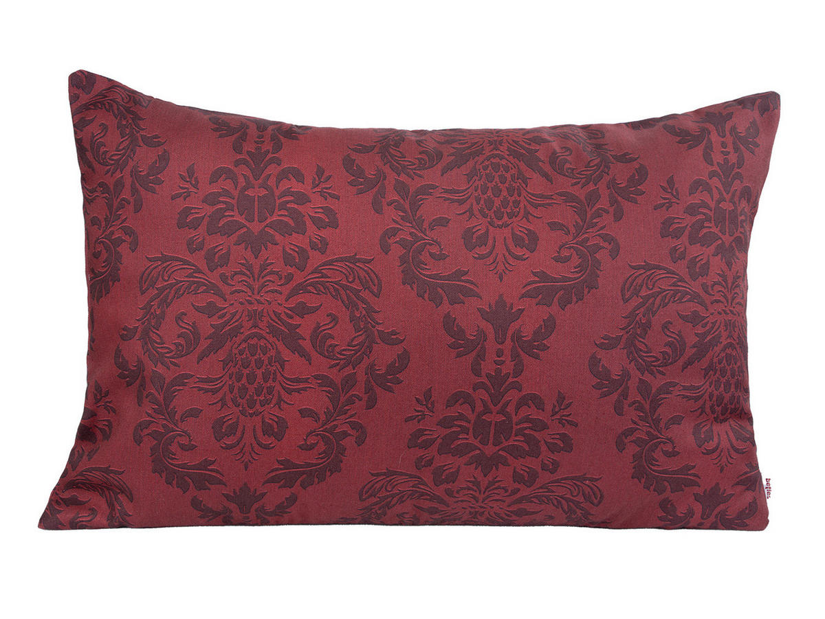 KISSENNHÜLLE Epoche karmin-rot 40/60 cm - Dunkelrot, Textil (40/60cm) - beties Heimtextil