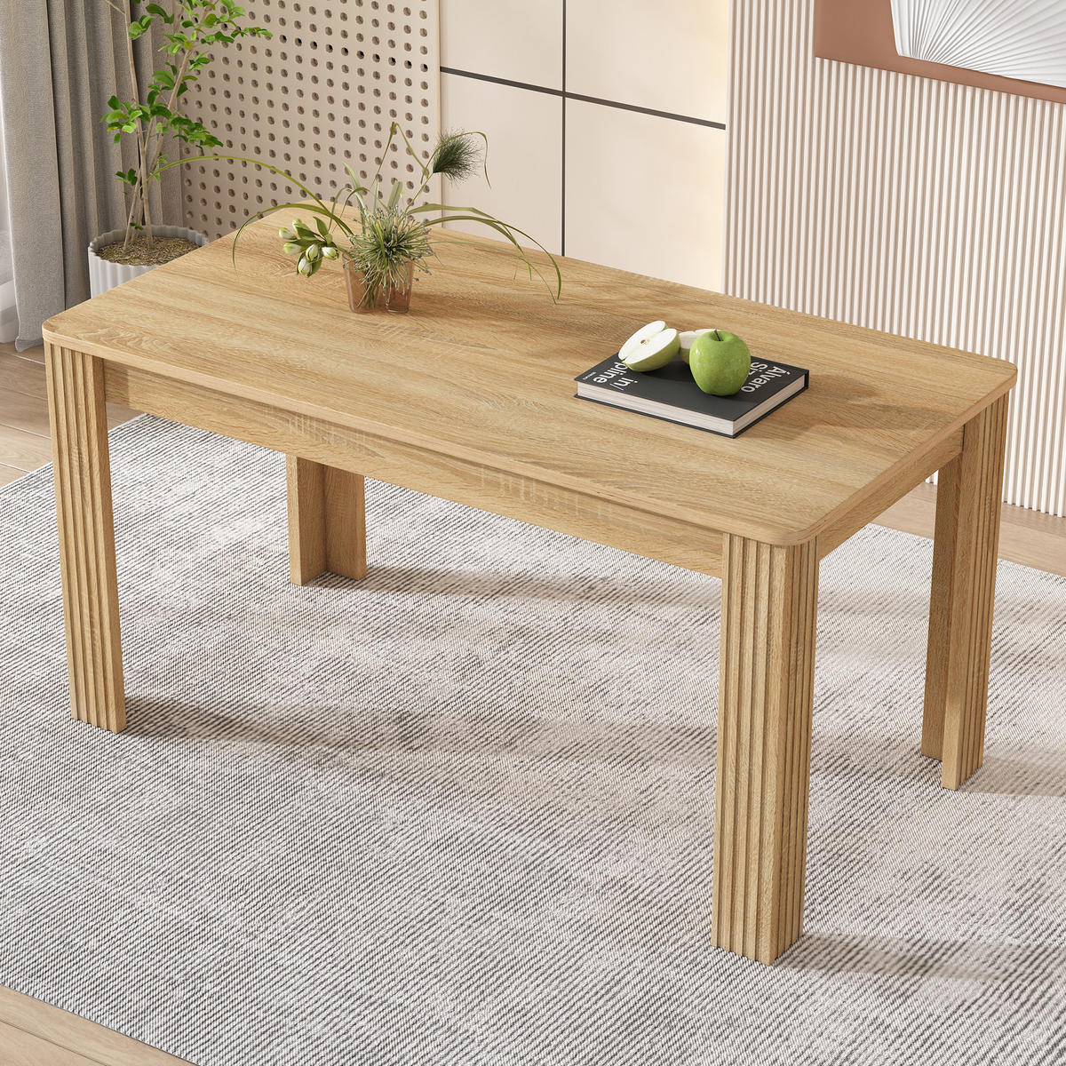 ESSTISCH 116/65/75 cm Eichefarben aus Spanplatte - Braun, Holzwerkstoff (116/65/75cm) - OKMYHOME