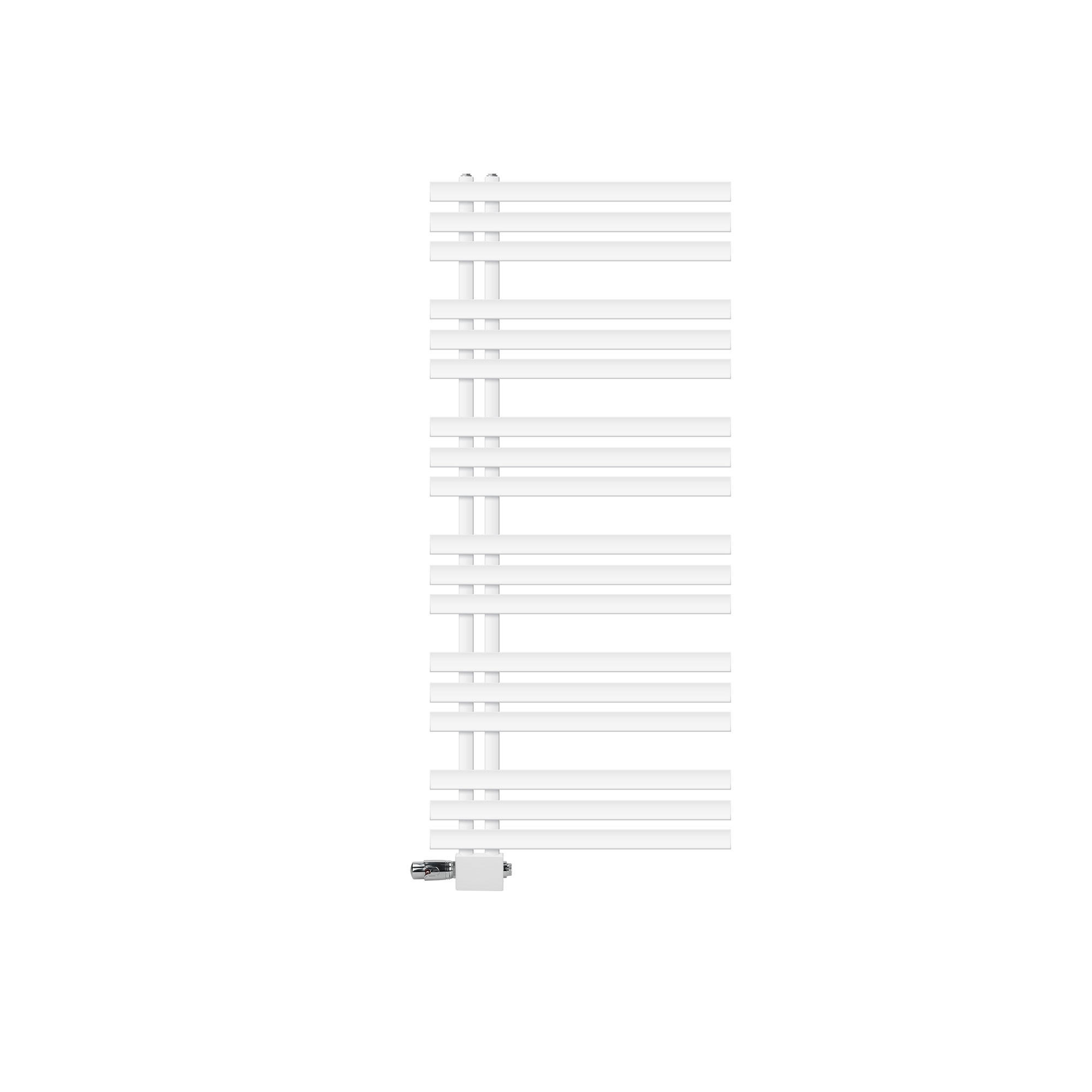 BADHEIZKÖRPER Iron EM 600x1400 mm Weiß mit Ventil Universal - Weiß, Metall (60/140/3cm) - LuxeBath