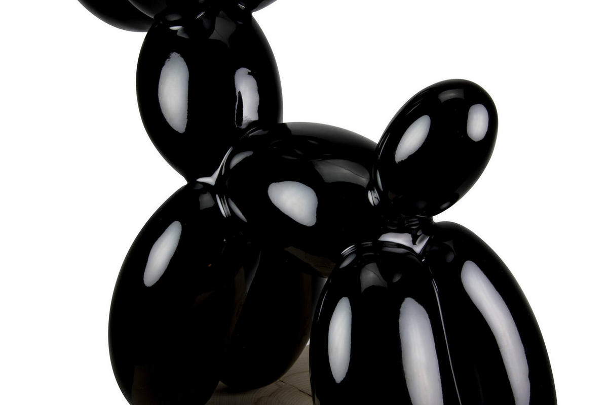 SKULPTUR Schwarz 50/46 cm - Schwarz, Stein (3.8/46/18cm) - KUNSTLOFT