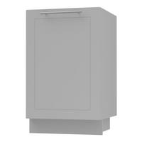 KÜCHENUNTERSCHRANK Kvantum D1D/50 Dust Grey Matt / Grau Matt 50 / 50 / 82cm - Grau, Holz/Holzwerkstoff (50/82/50cm) - Feldmann-Wohnen