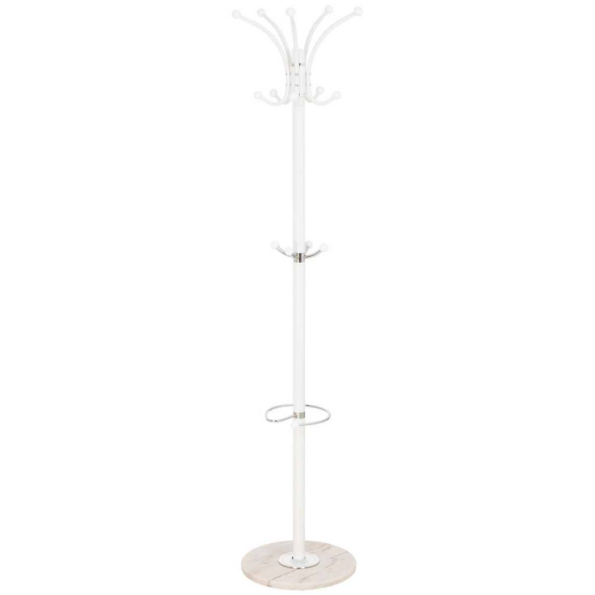 GARDEROBE aus metall 36x178cm - Weiß, Metall (36/178/36cm) - Wanderlust