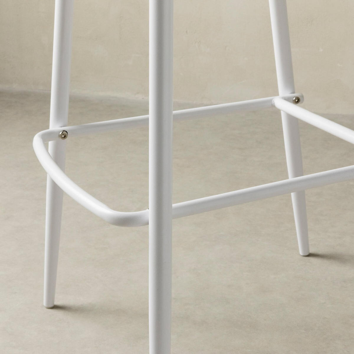 BARHOCKER Lein Weiß 49.5 cm x 101.5 cm - Weiß, Kunststoff (49/101/48cm) - Kenay Home