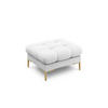 POUF Mamaia aus strukturiertem Stoff hellgrau - Hellgrau, Textil (60/41/60cm) - Micadoni