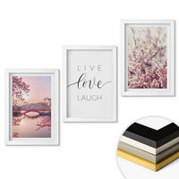 WANDBILDER 3er-Set - 20x30 cm Weißer Rahmen - Blumenbrücken-Inschriftenmotiv - Weiß, Kunststoff (20/30cm) - ArtPrintCave