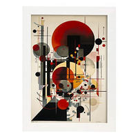 POSTER Bauhaus A3 Weißer Rahmen - Weiß, Papier (29.7/5/42cm) - Nacnic