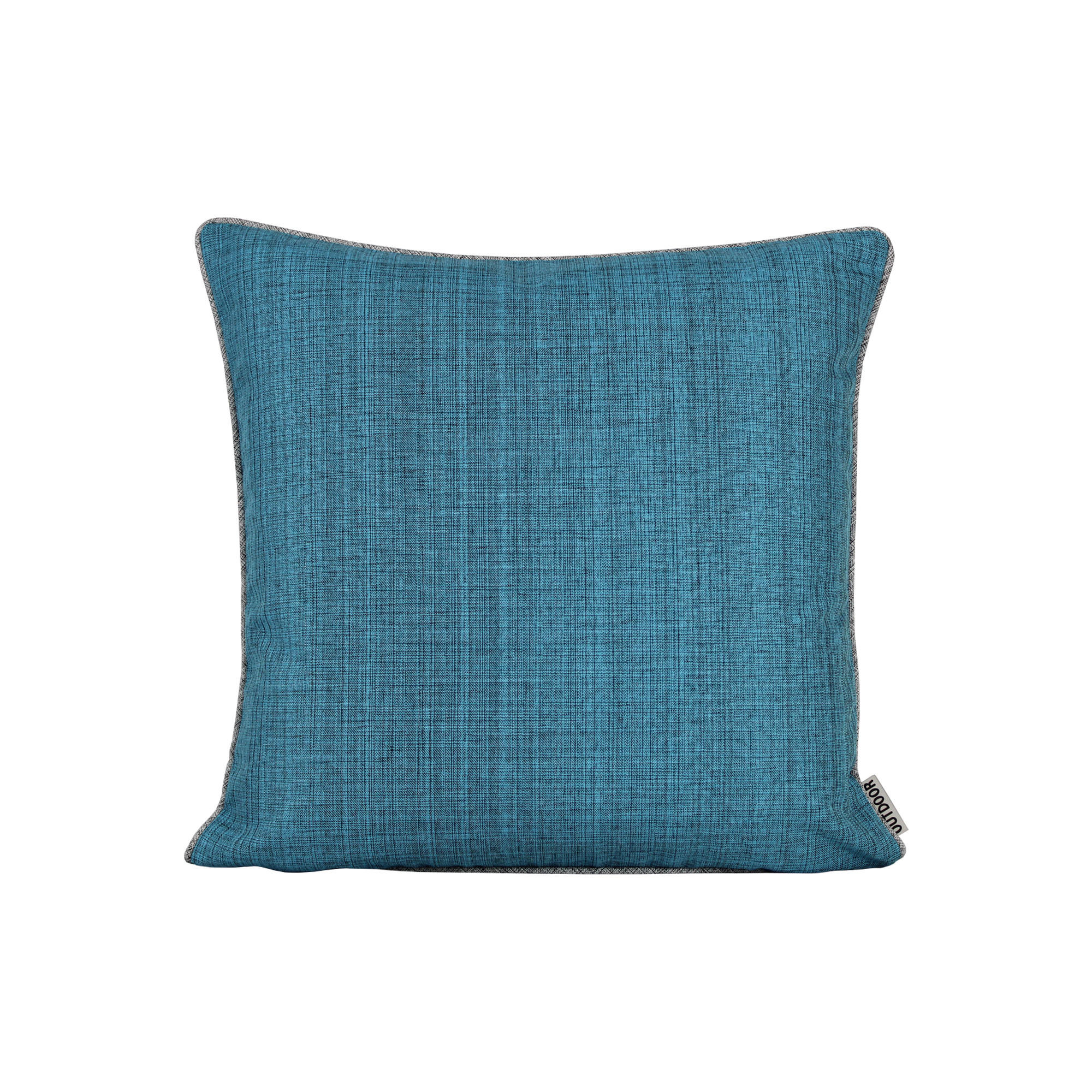 KISSENBEZUG Outdoor meliert 40x40 cm Türkis Blau - Türkis, Textil (40/40cm) - TiborTex