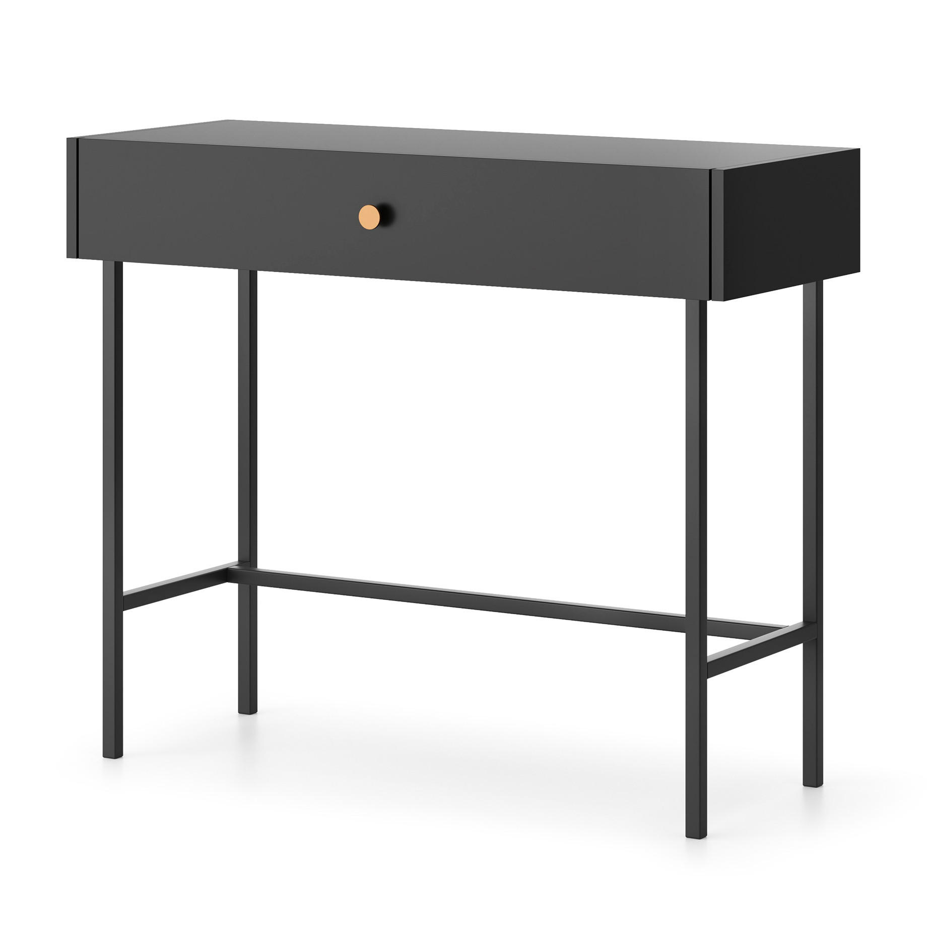 Beautysofa Konsolentisch Schwarz 93x79x39 cm