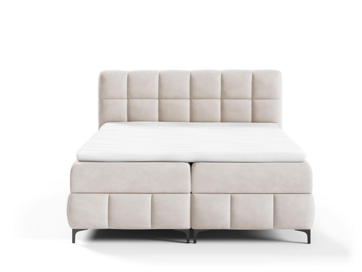 BOXBETT Sophie In Salvador - Beige, Holzwerkstoff/Textil (100/200cm) - Fun Möbel