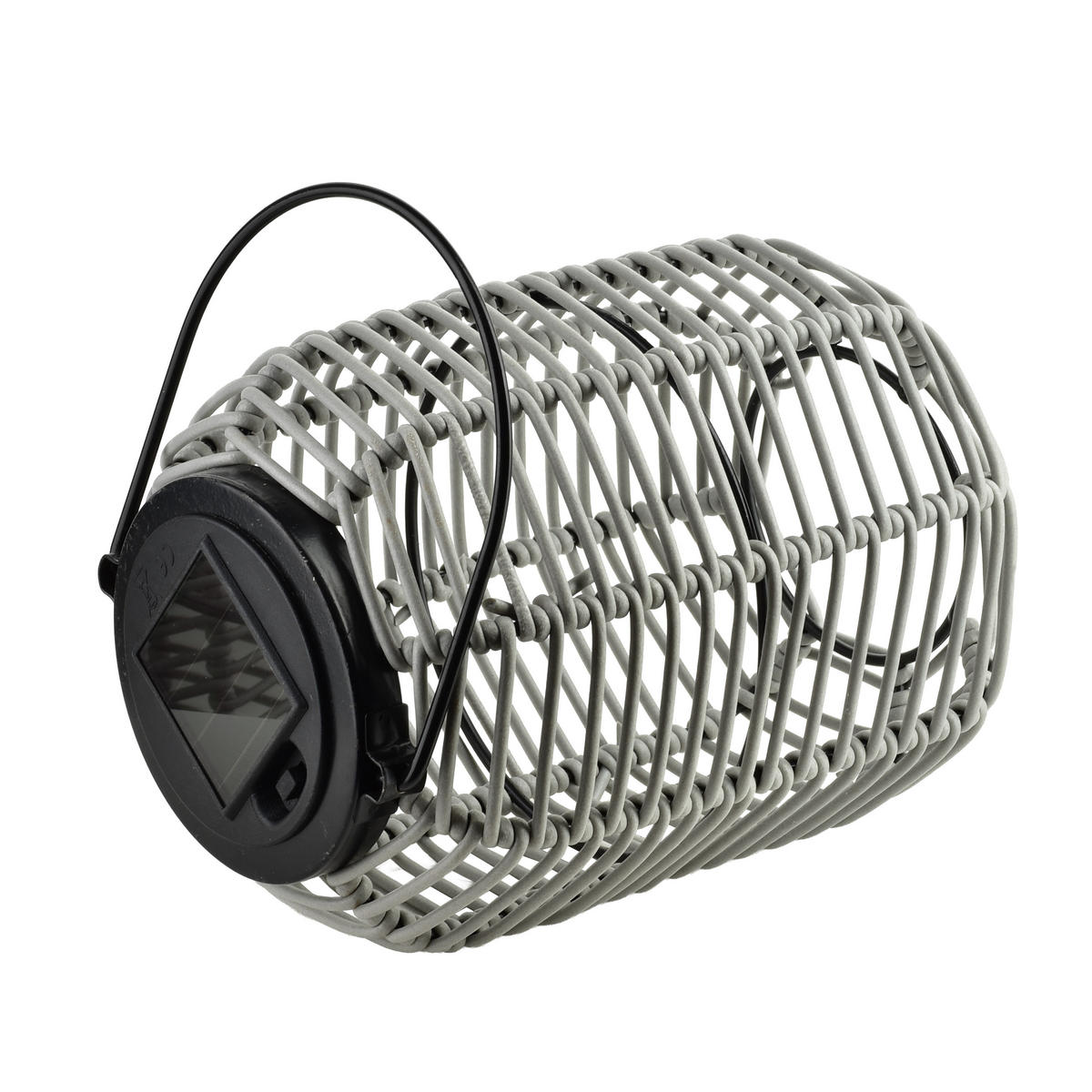 LATERNE Sokke grau 15/15/31 cm Kunstoff - Grau, Kunststoff (15/31/15cm) - Mondex