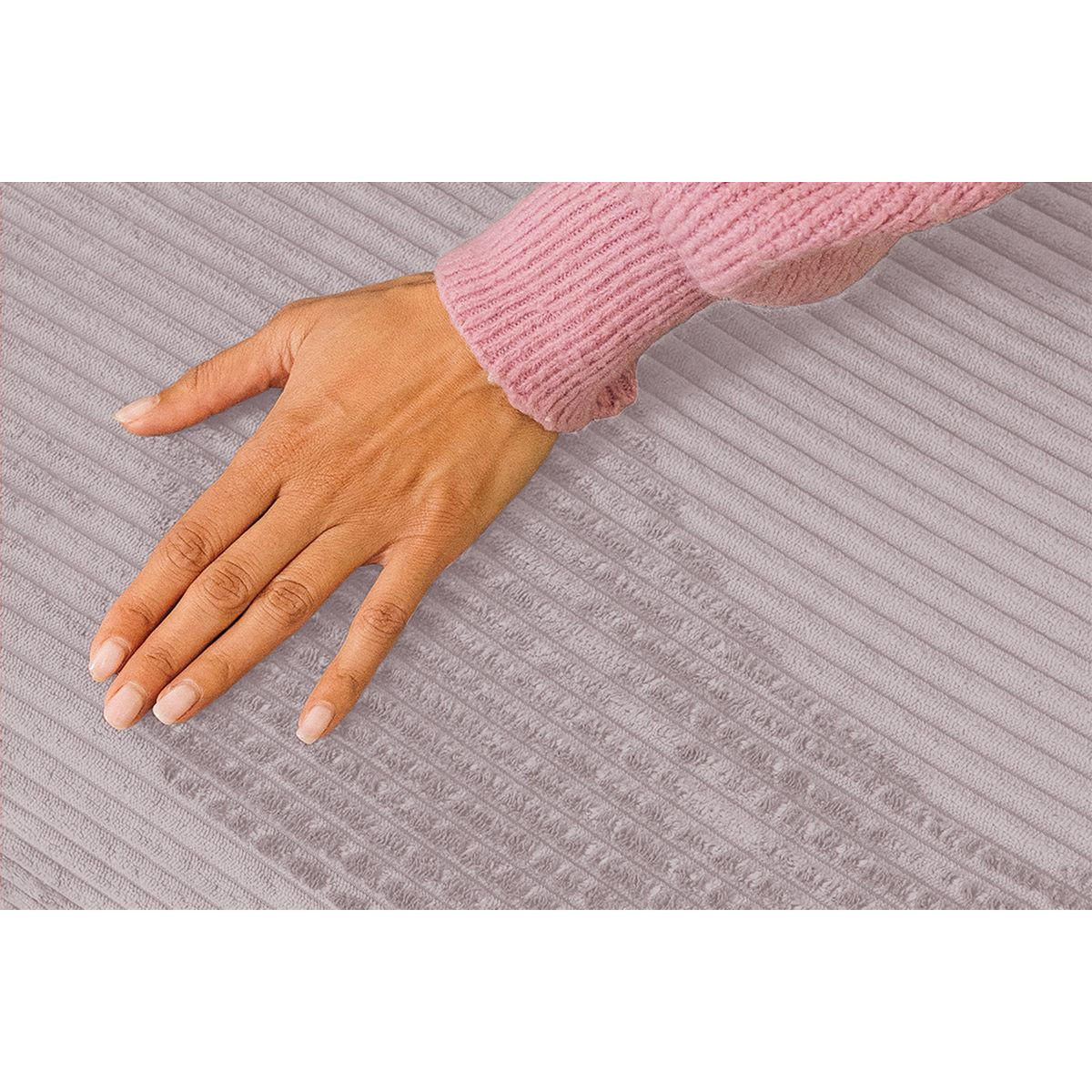 2-3-SITZER-SCHLAFSOFA aus hellrosa Cord - Pink, Textil (95/70.5/190cm) - Kimo