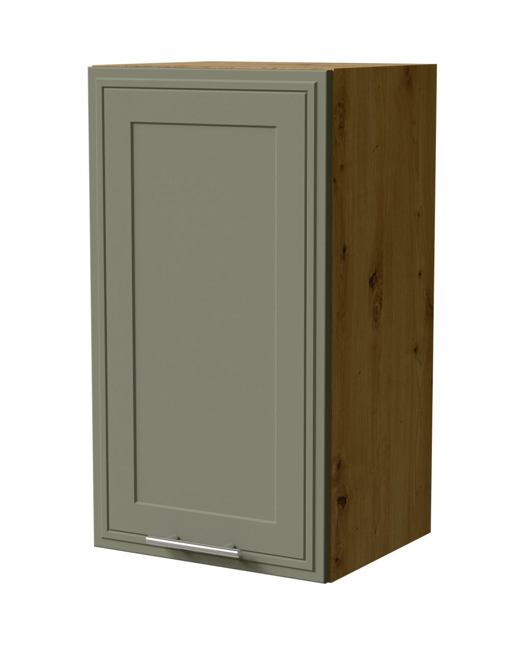 Feldmann-Wohnen Hängeschrank Grün, Eiche Artisan 40x72x32.5 cm