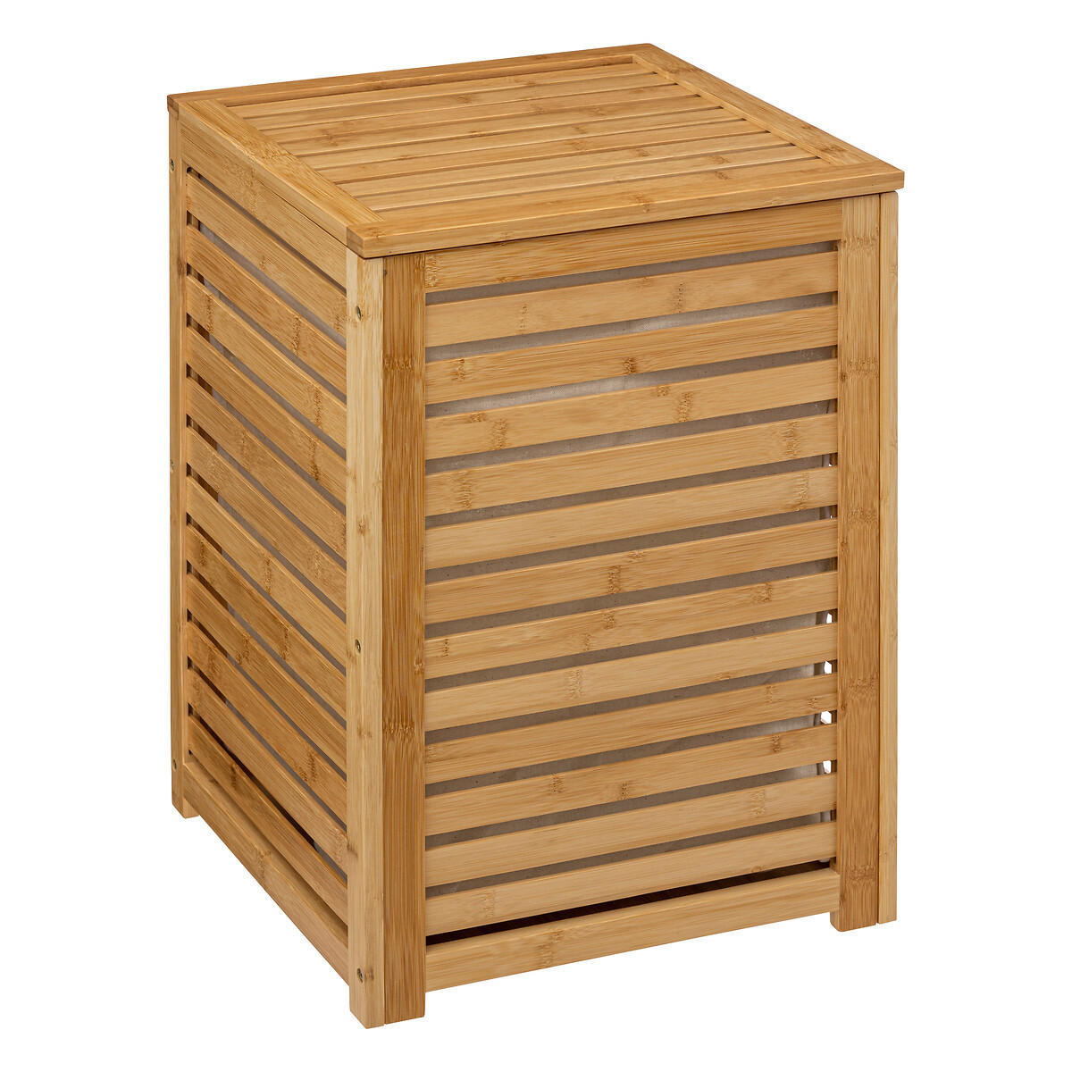 BADEZIMMER-WÄSCHEKORB 40/40/58 cm - Braun, Naturmaterialien (40/40/58cm) - 5five Simply Smart