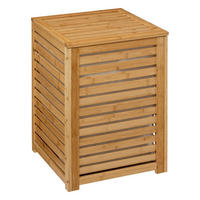 BADEZIMMER-WÄSCHEKORB 40/40/58 cm - Braun, Naturmaterialien (40/40/58cm) - 5five Simply Smart