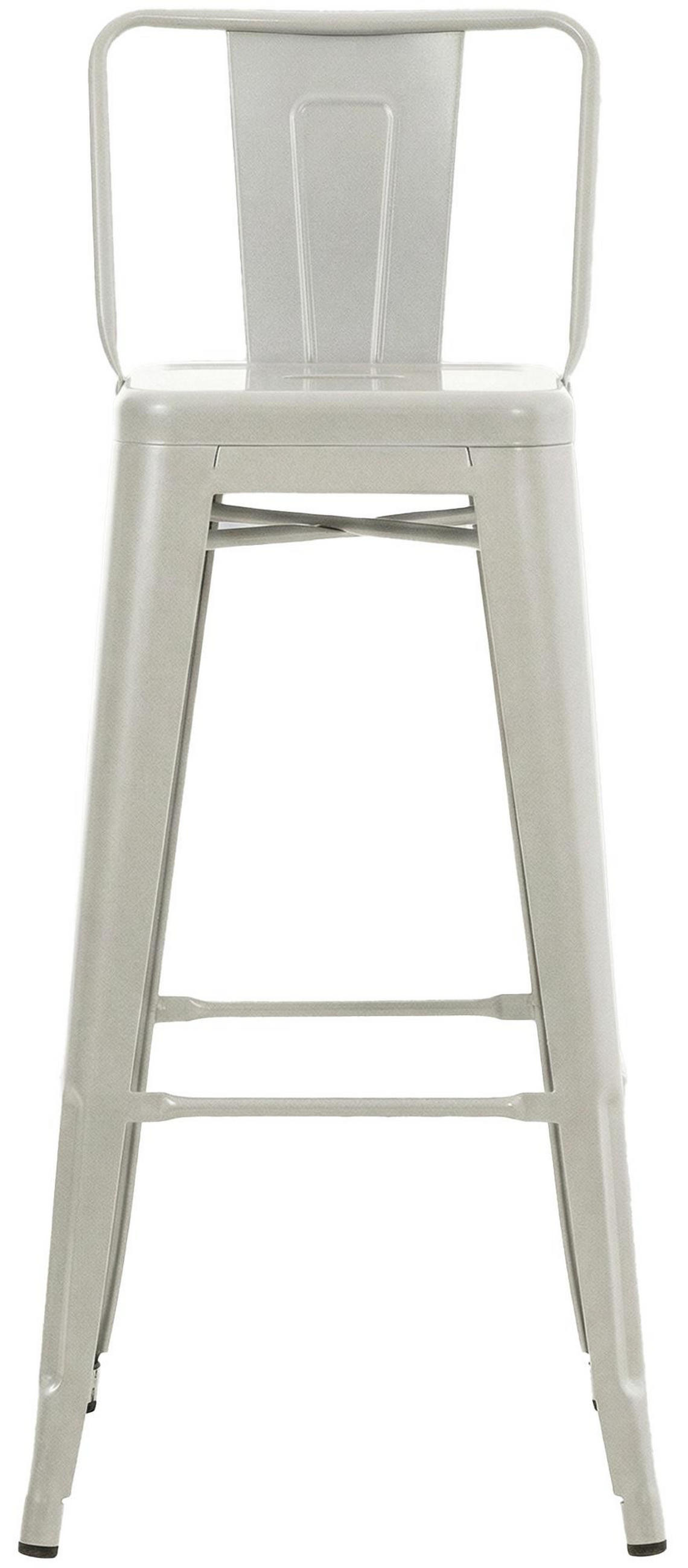 BARHOCKER 2er Set Lekel Metall Silber - Silberfarben, Metall (44/96/43cm) - DELUKE