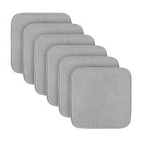 SITZKISSEN 38x38 cm Hellgrau 6er-Pack - Hellgrau, Kunststoff (38/38cm)
