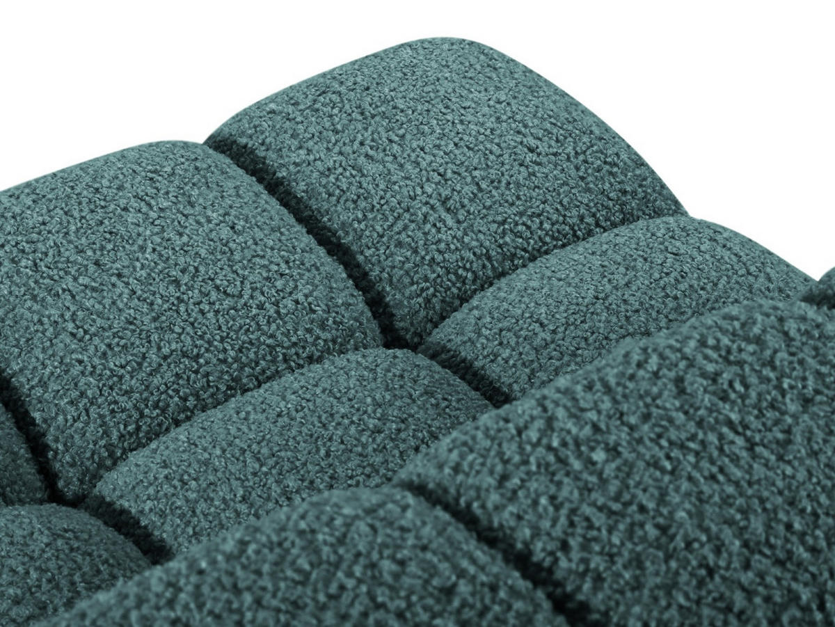 MODUL Bellis aus Boucle petrol - Petrol, Textil (94/70/94cm) - Micadoni