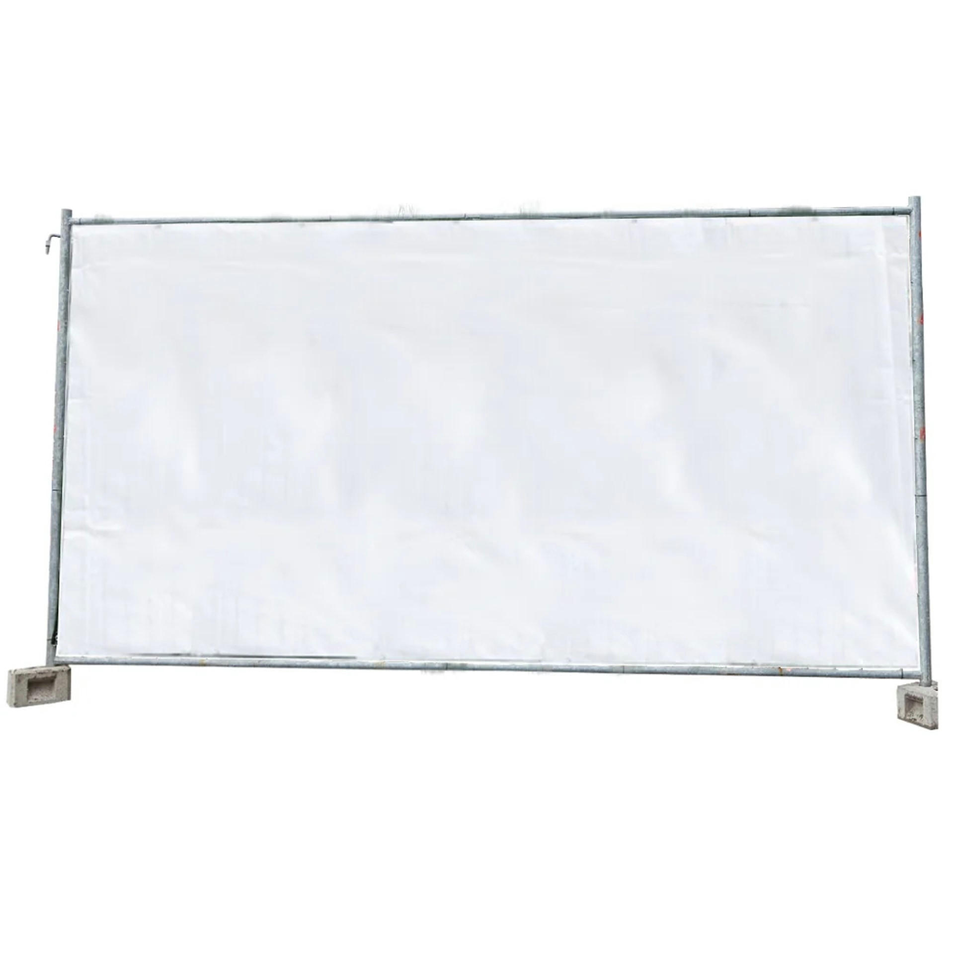 Boni-Shop Bauzaunplane Weiß 176x176 cm