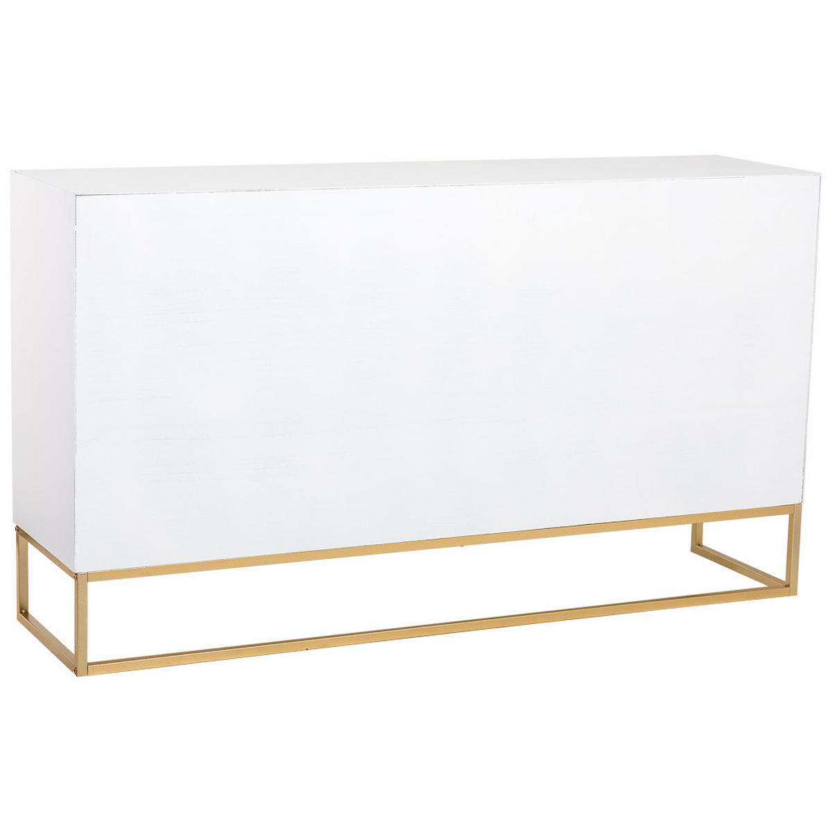 SIDEBOARD mit 3 türiges aus holz und metall 160x41x90 cm - Weiß, Holz (160/90/41cm) - Wanderlust