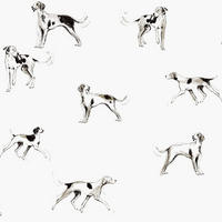 VLIESTAPETE - Wohlfühl‑Hunde Weiß - Weiß, Papier/Kunststoff (52/1000cm) - Joules