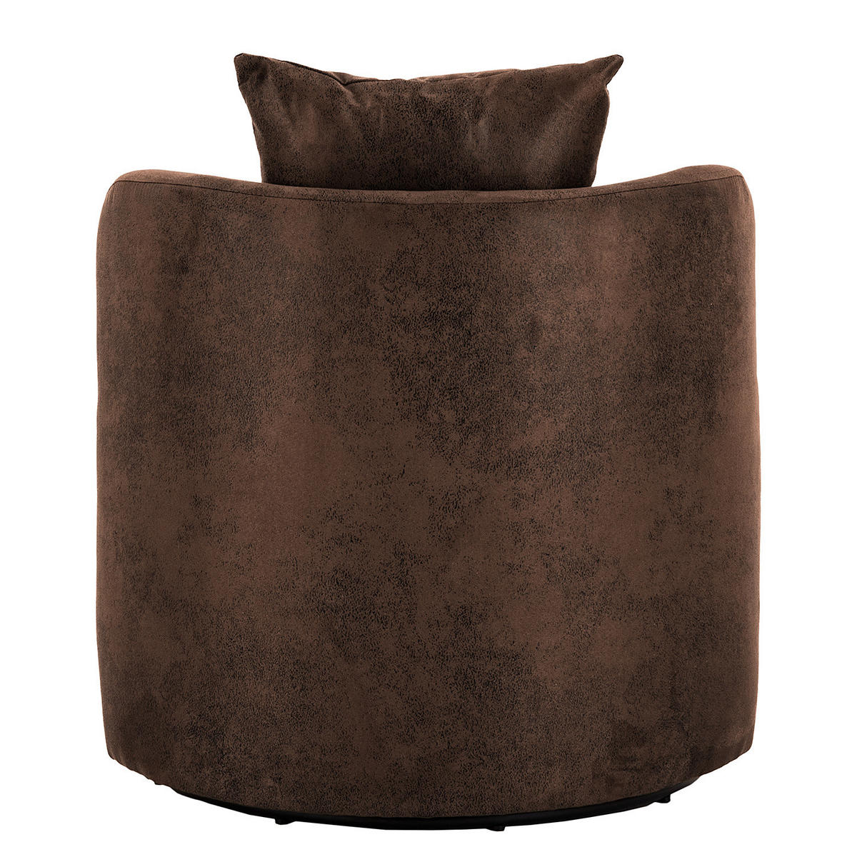 SESSEL - Schwarz/Braun, Textil/Metall (73/67/75cm) - home24