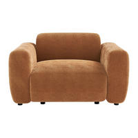 SESSEL mit gerader Rückenlehne - 1 Person - stoff - terracotta Pogni - Terracotta, Textil (130/67/97cm) - Vente-Unique