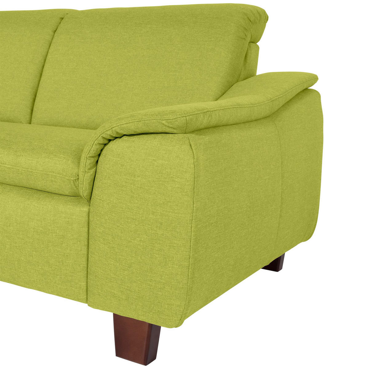 ECKSOFA mit Ottomane links Kaylil Flachgewebe apfel - Apfelbaumfarben, Kunststoff (187/247cm) - 58aufmkessel